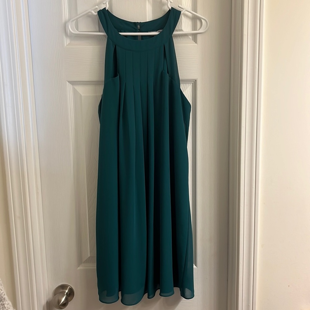 Teal Naked Zebra Semi-Formal Dress